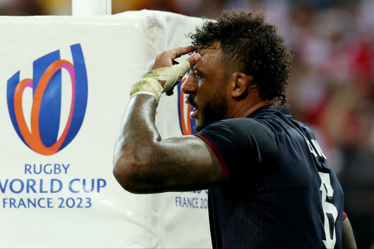Use your head! England score comical try against Japan at Rugby World Cup