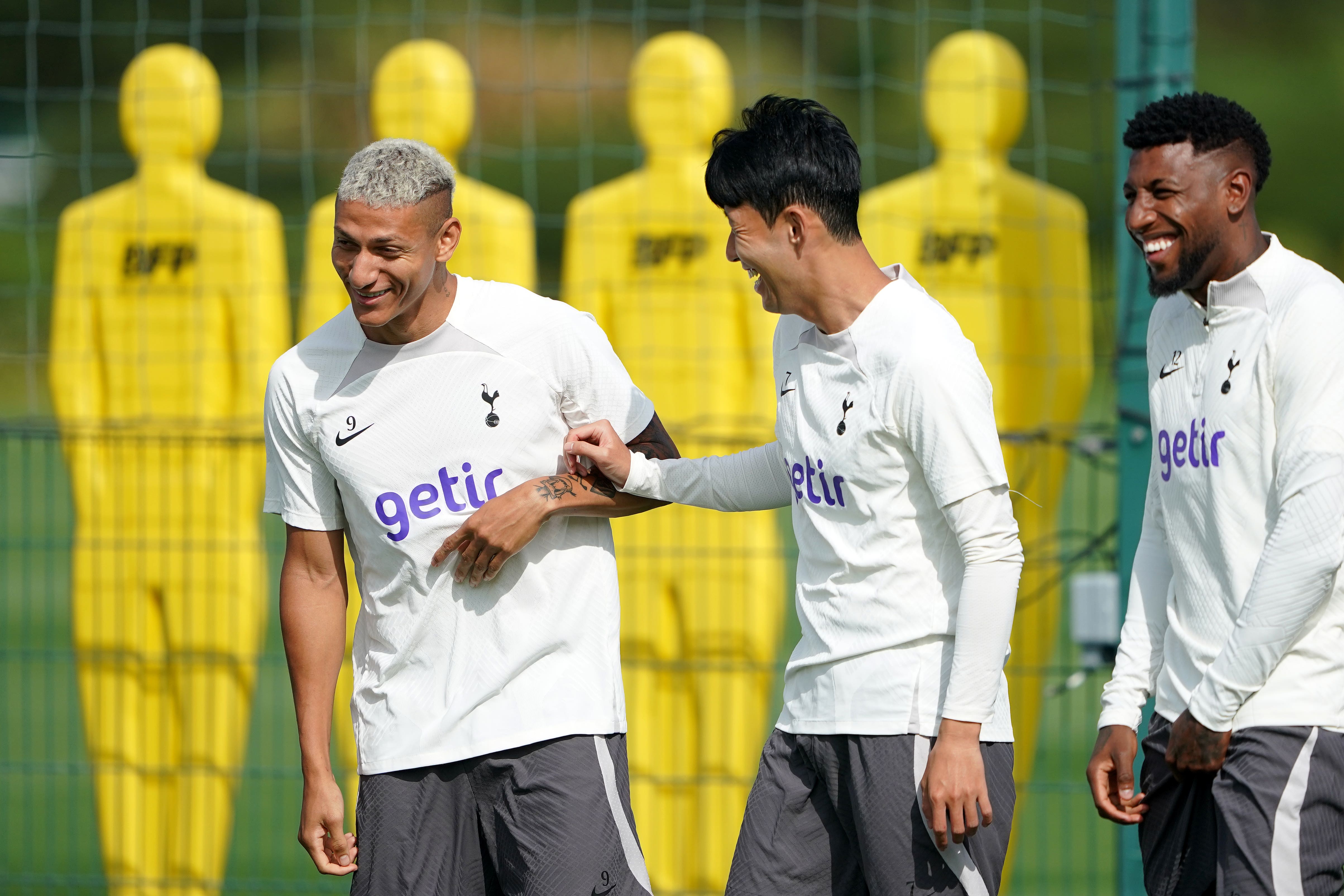 Ange Postcoglou will have a dilemma to choose between Richarlison and Son Heung-min. Emerson Royal surely won't start upfront, though. Image: Getty.