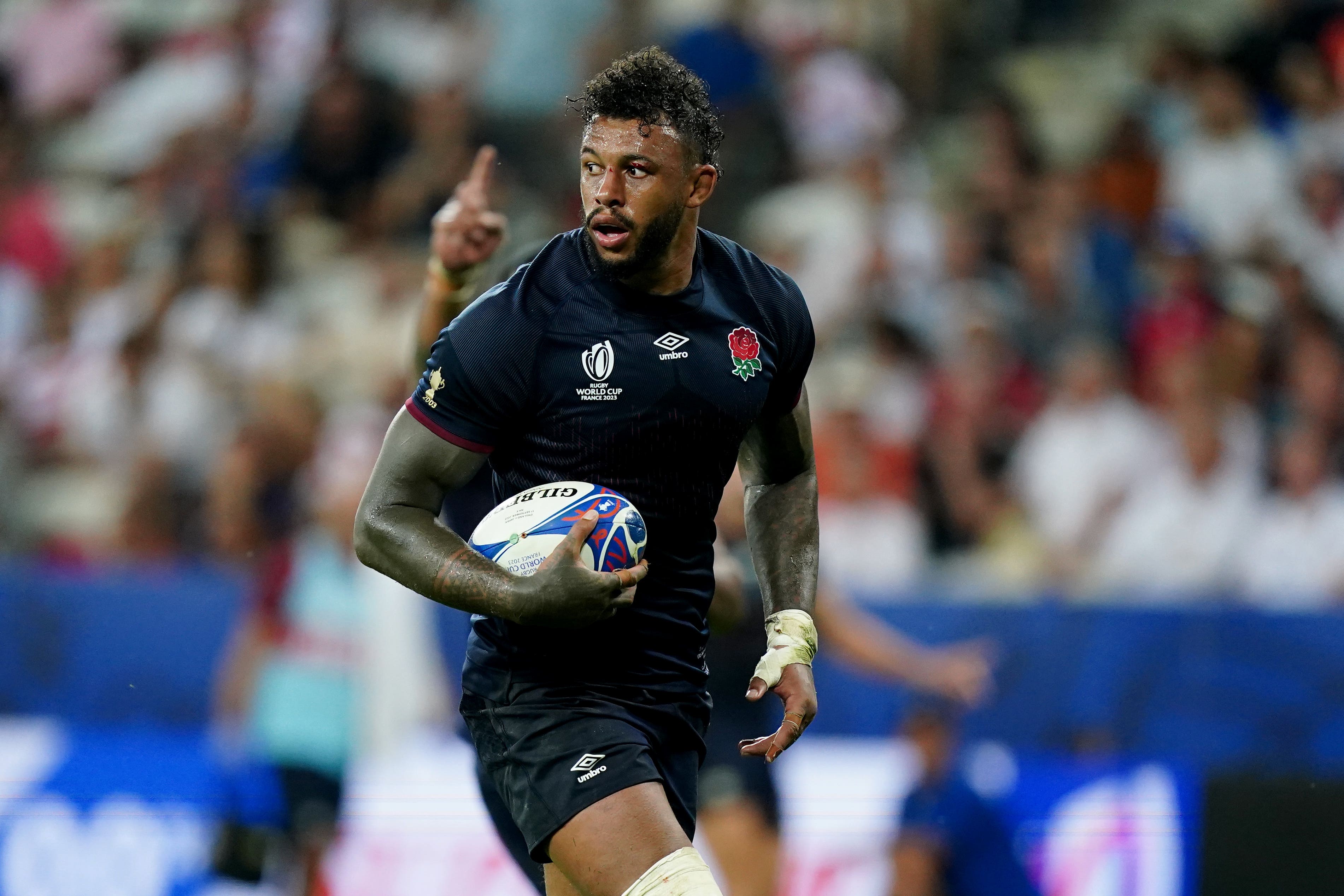 Courtney Lawes scored only his second England try against Japan in Nice