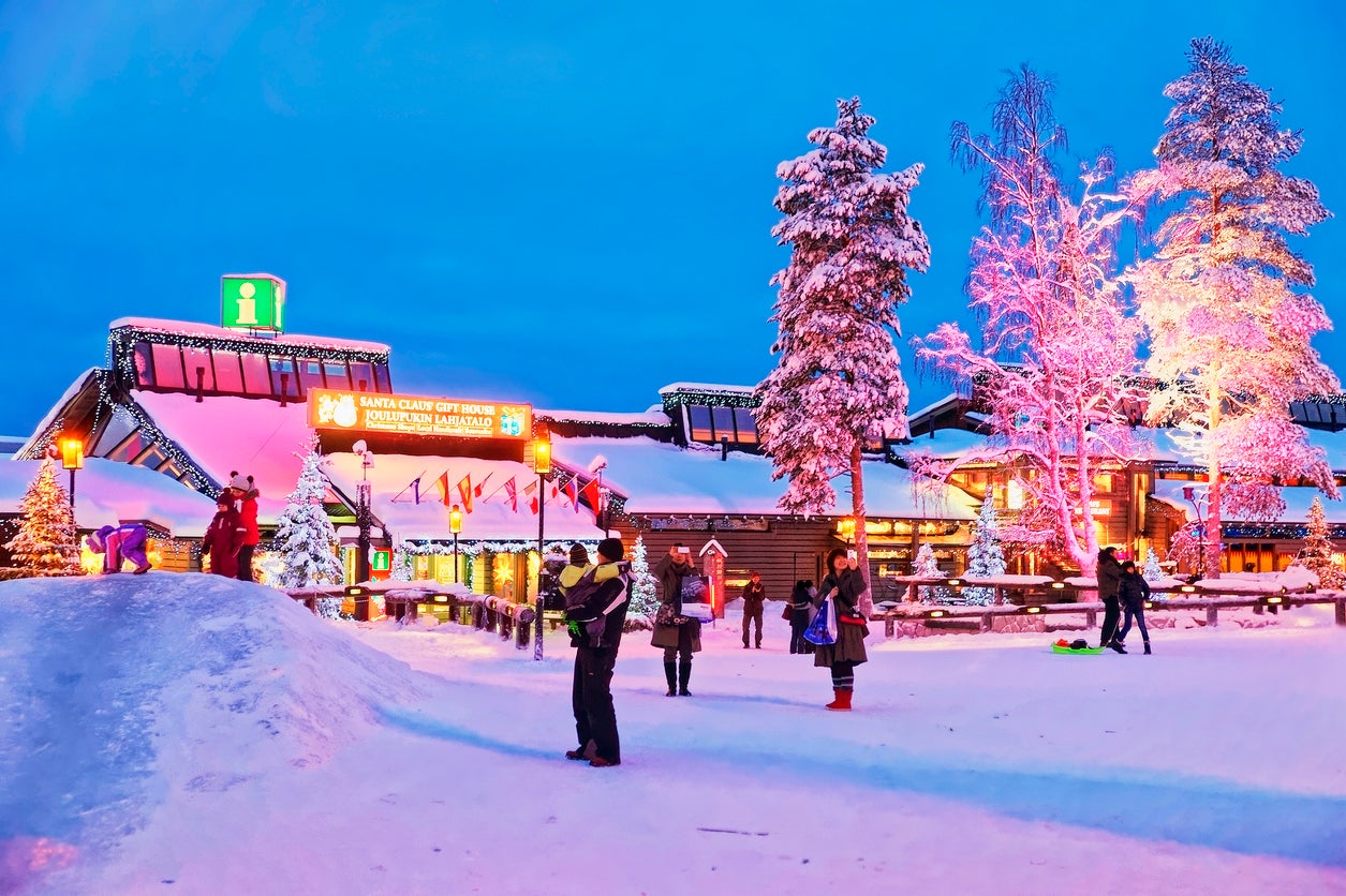 Get into the festive spirit in Christmassy destinations such as Rovaniemi