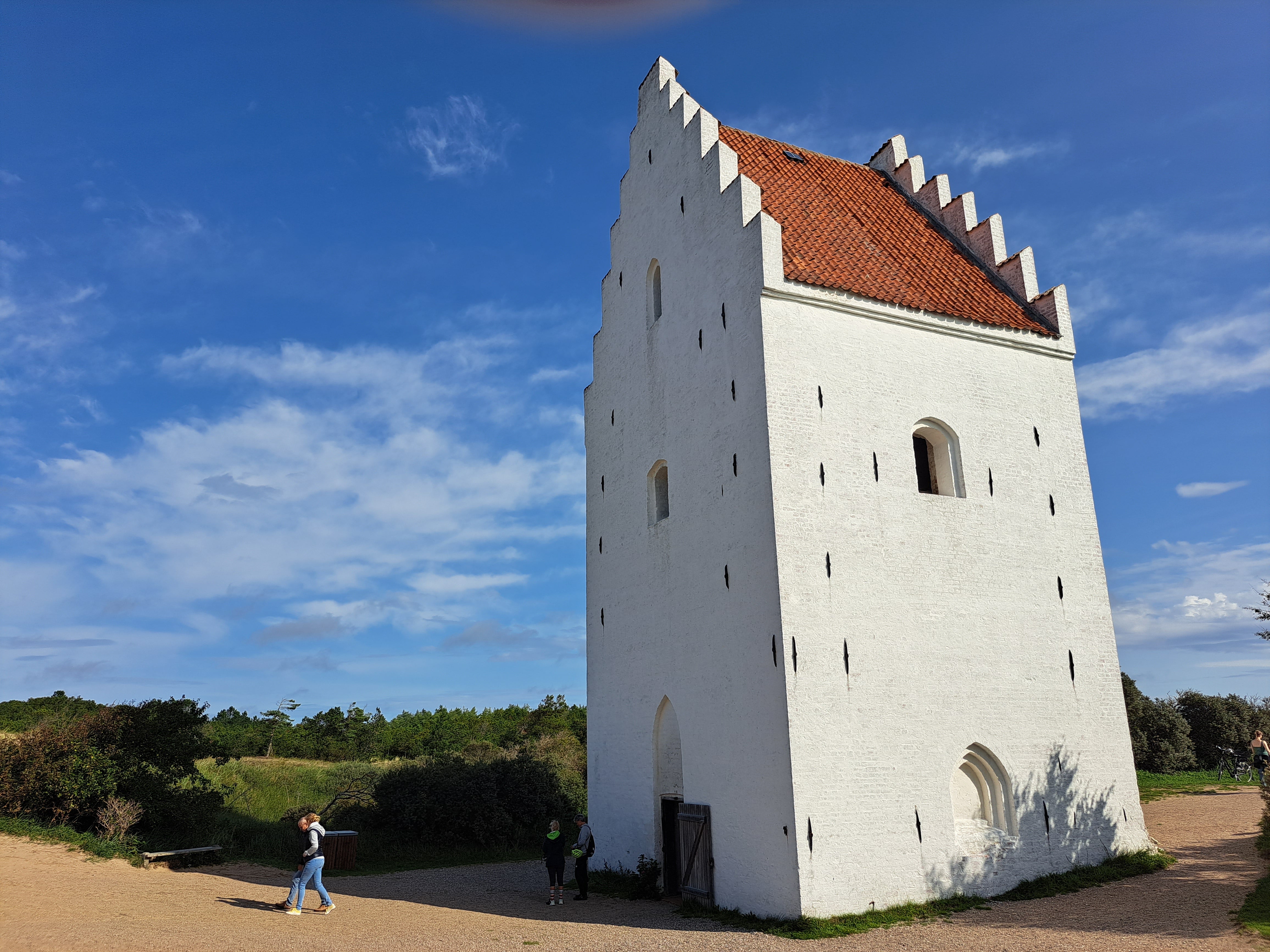 The famed sand-buried church