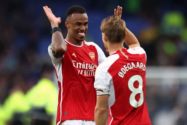Arsenal captain Martin Odegaard has welcomed competition for places (Bradley Collyer/PA)
