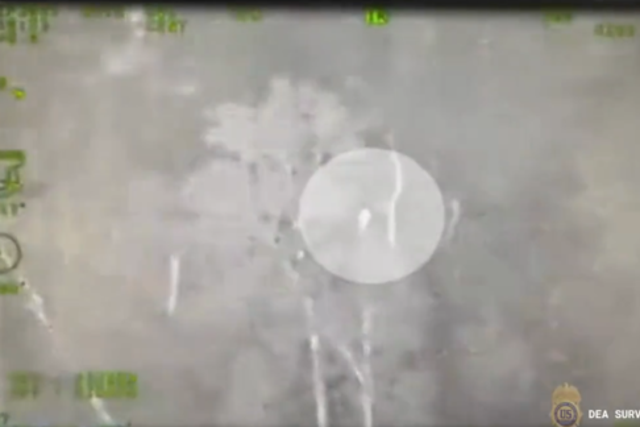 <p>The moment a thermal camera finally caught sight of Danelo Cavalcante almost two weeks after his prison break</p>