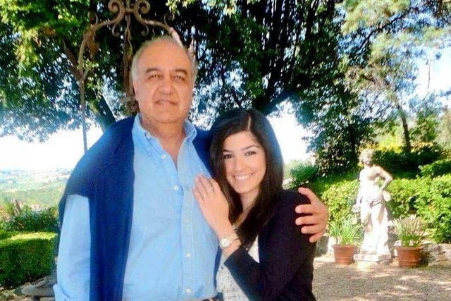 <p>British-Iranian Morad Tahbaz and his daughter Roxanne</p>