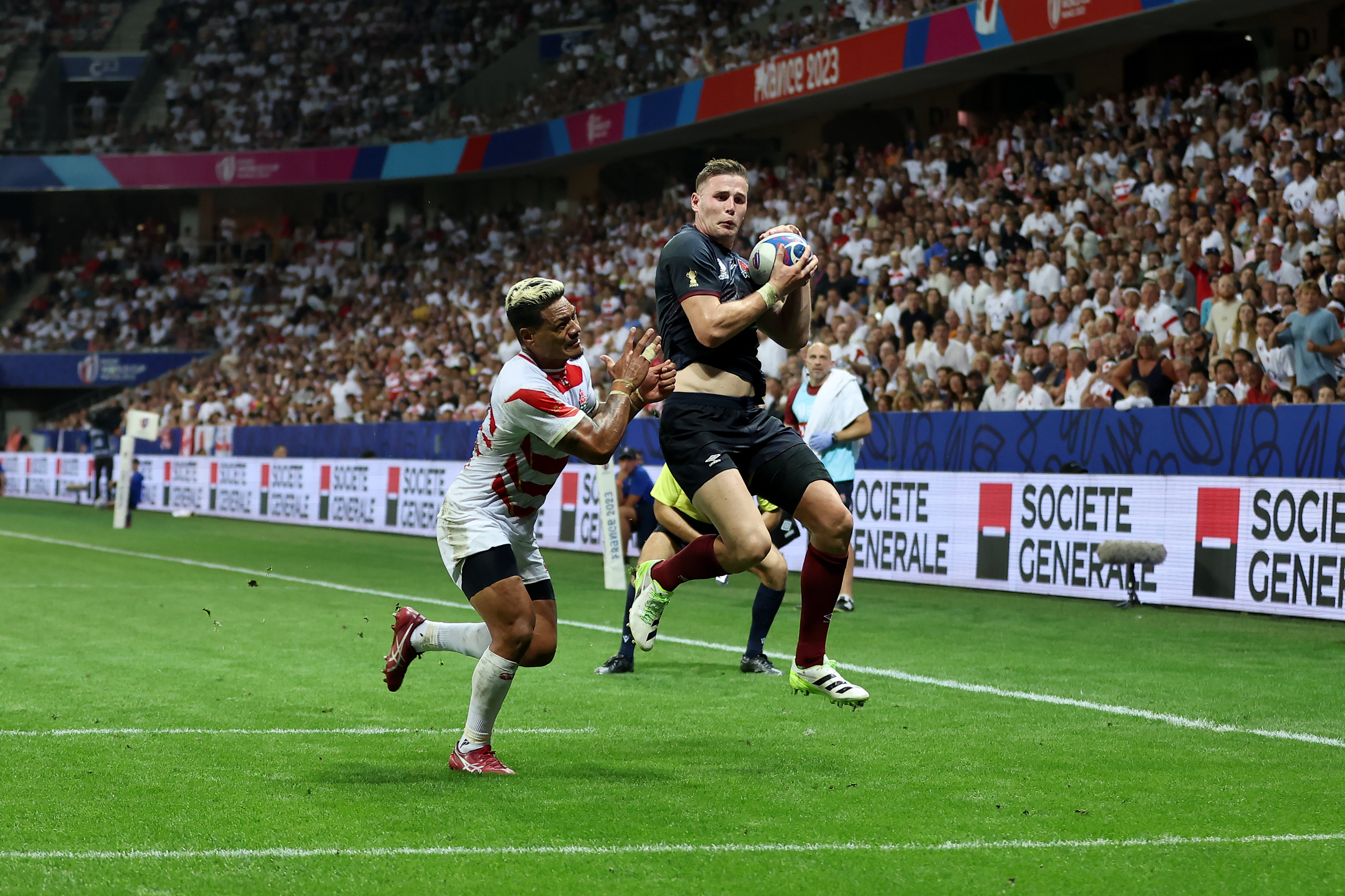 Freddie Steward’s try against Japan is an example of England varying their kicking game