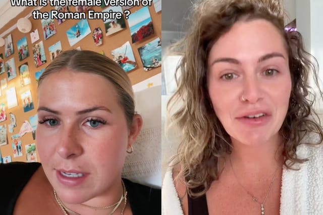 <p>Women respond to viral TikTok prompt asking about ‘female version’ of male Roman Empire obsession</p>