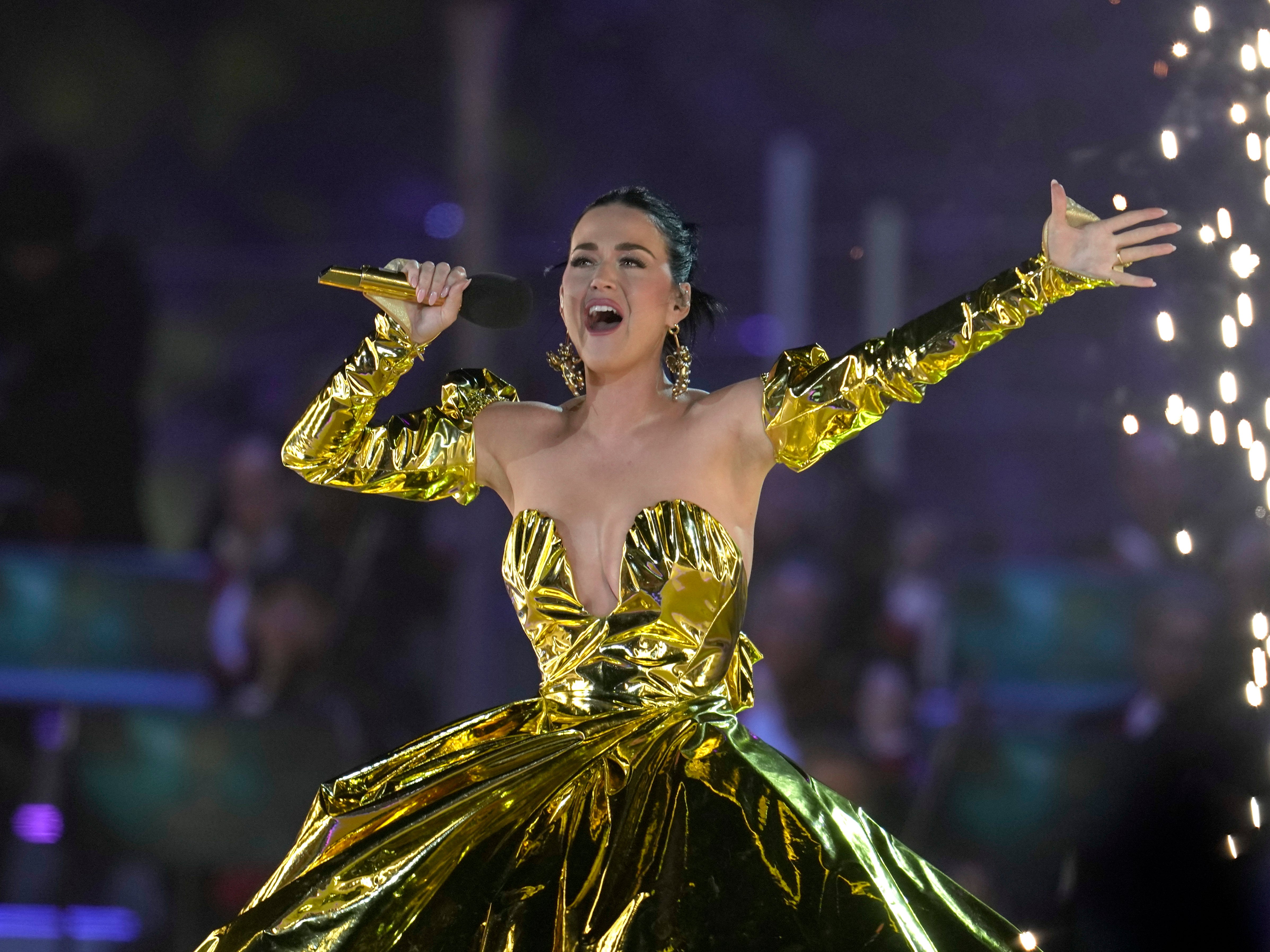 Katy Perry performs during the Coronation Concert on May 7, 2023