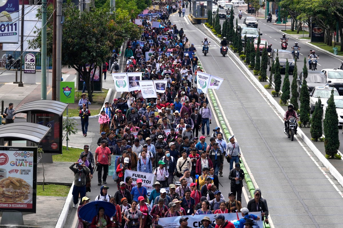 Supporters of Guatemala's president-elect block highways and roads to protest prosecution