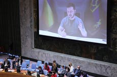 Ukraine’s Zelensky questions why Russia still has place at UN ahead of New York address