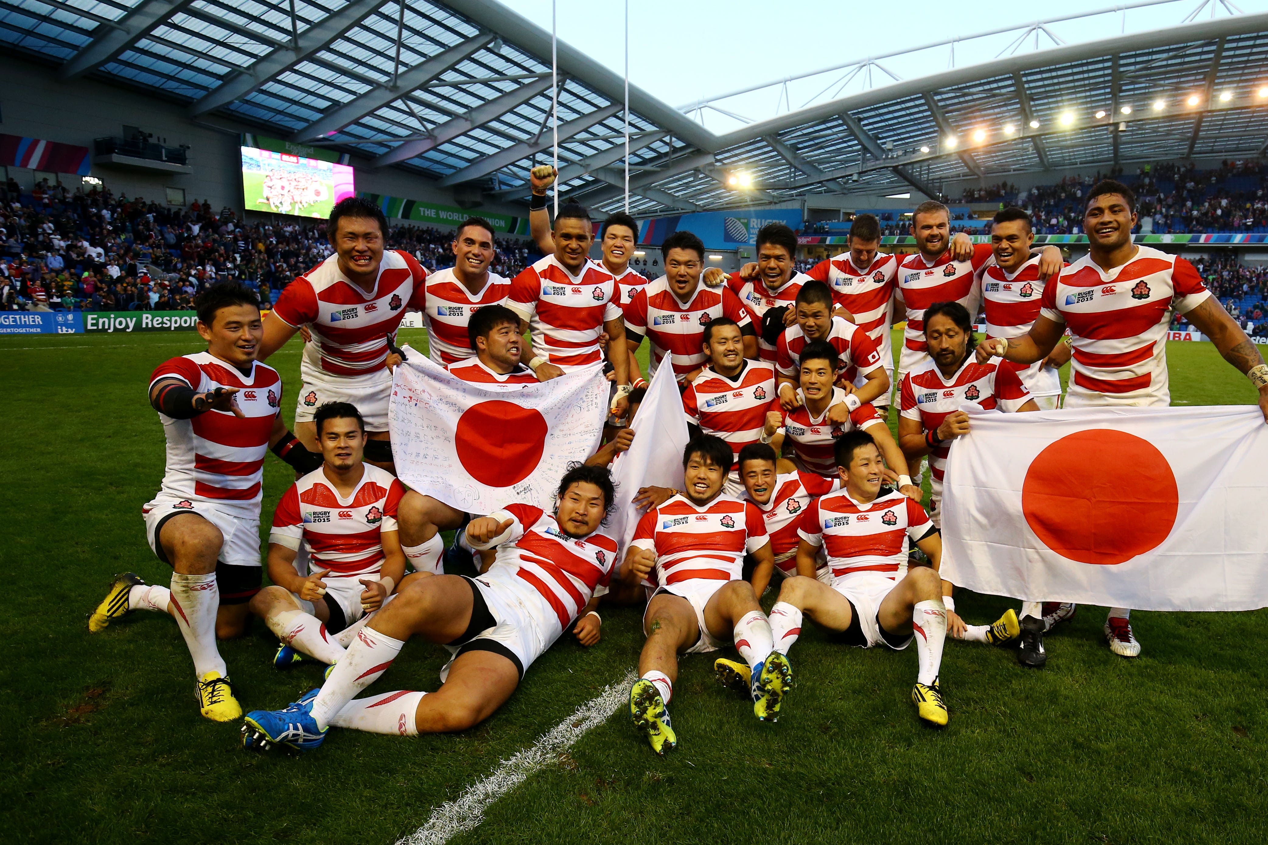 Japan shop rugby team