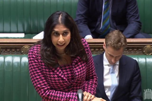 <p>Suella Braverman says Home Office ended ‘all association with Stonewall’ charity as police ‘not paid to wave flags at parades’.</p>