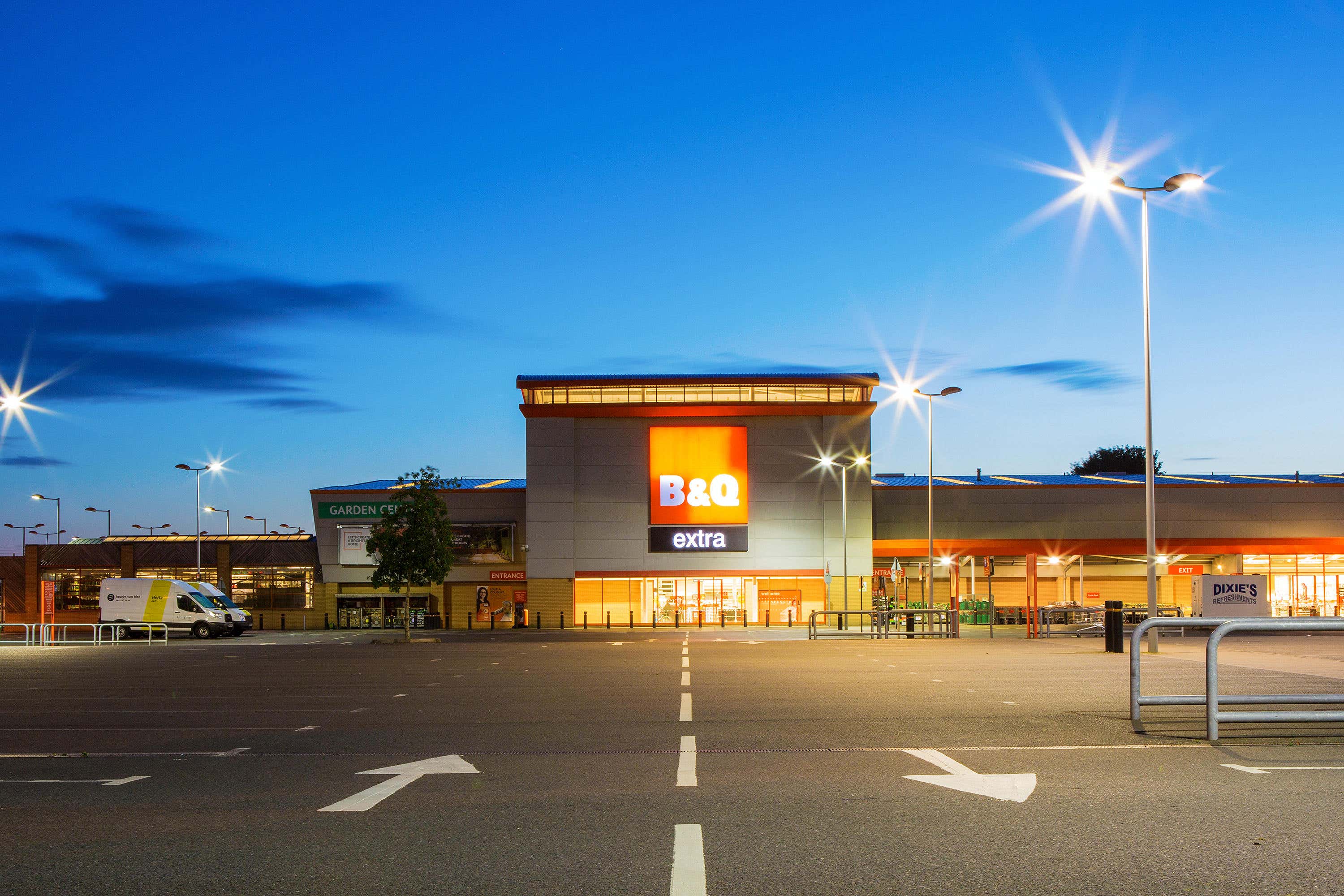 B&Q owner Kingfisher has cut its full-year earnings outlook after profits dropped by a third, with wet weather and low consumer confidence dampening sales in Europe (Alamy/PA)