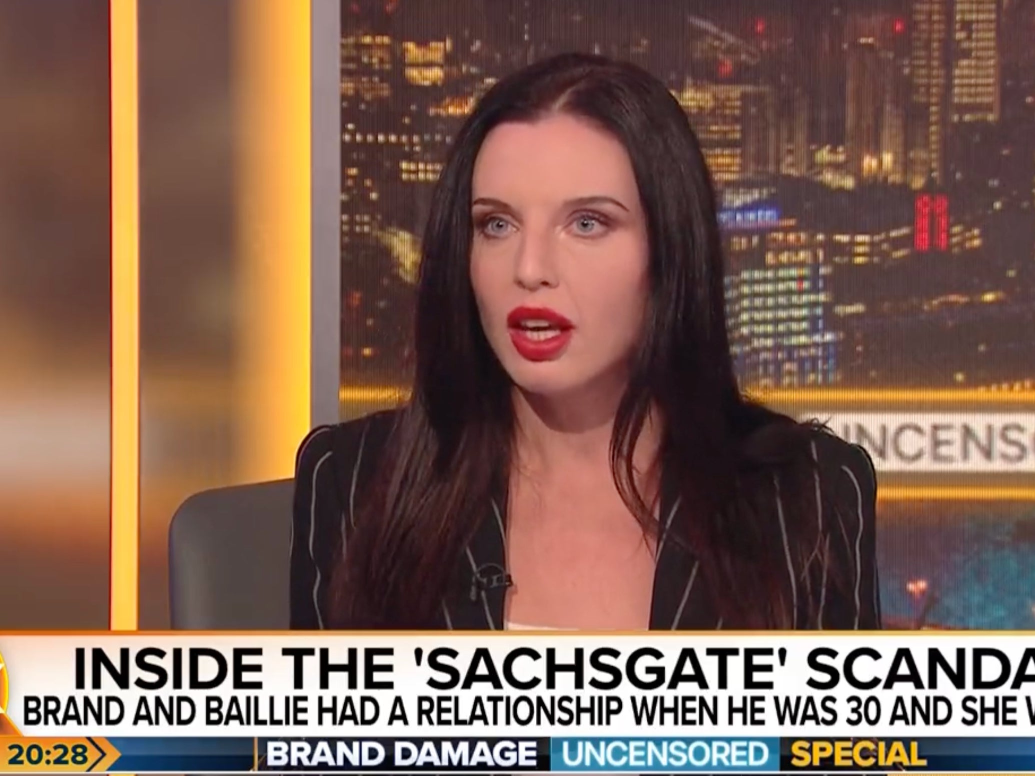 Georgina Baillie speaks to Piers Morgan about her experiences with Russell Brand