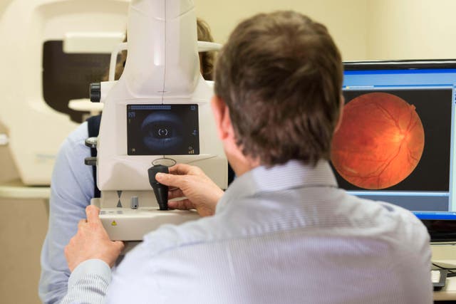 RETFound uses imagery from millions of NHS retinal scans (Alamy/PA)
