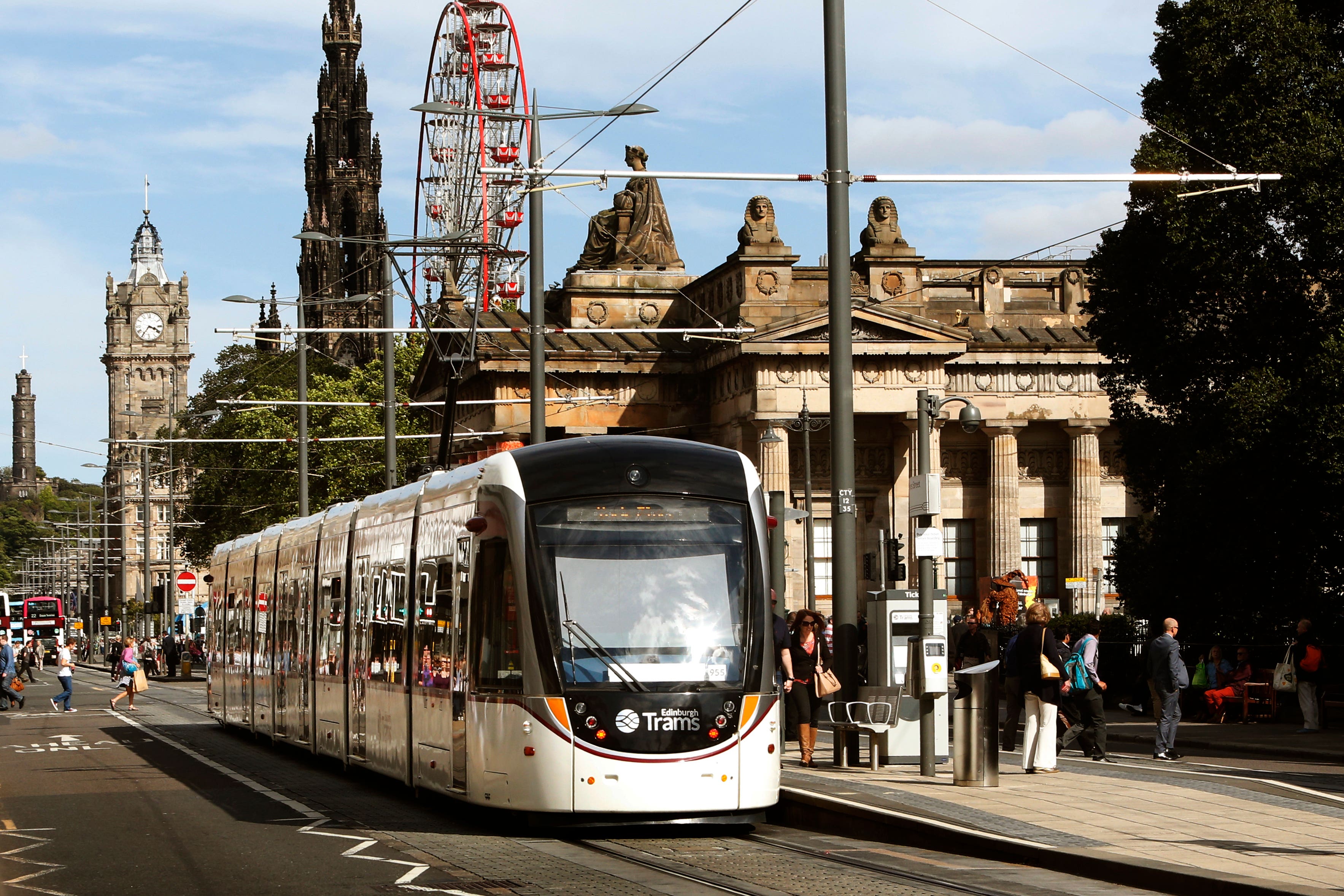 Edinburgh’s tram project was delivered years late and well over double its original budget (Danny Lawson/PA)
