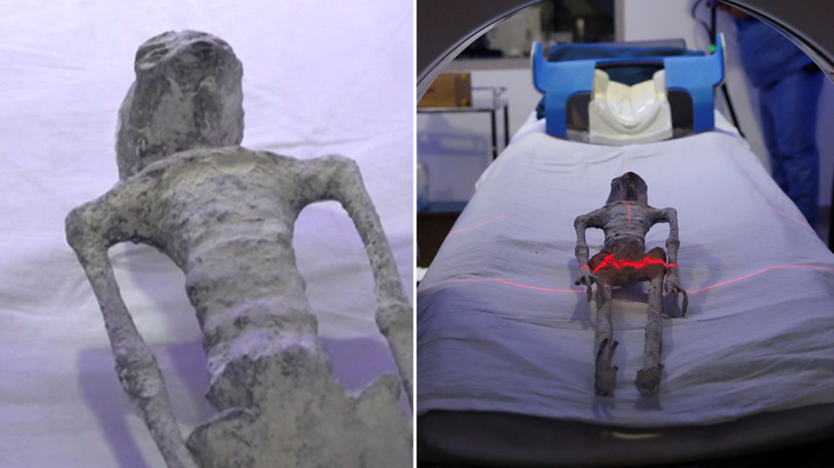 ‘Alien’ remains undergo CT scan after being presented to Mexico’s congress