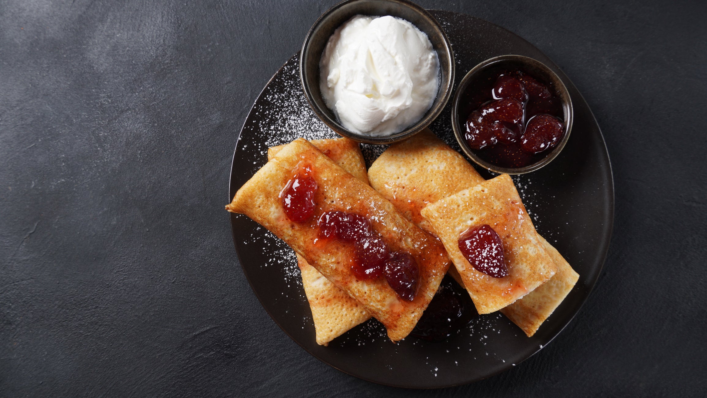 Delcious blintzes pastries