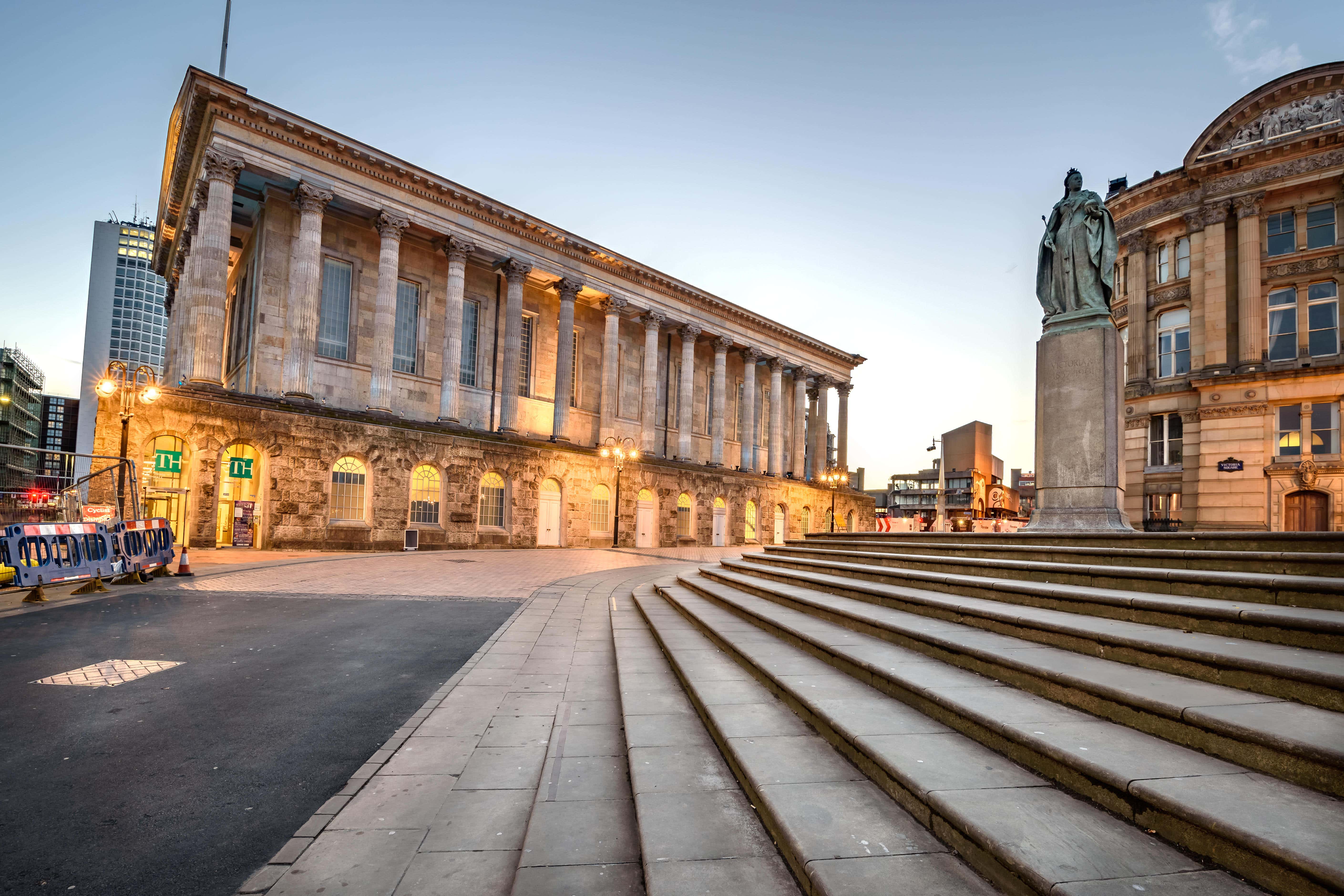 Birmingham Town Hall is situated in Victoria Square (Alamy/PA)