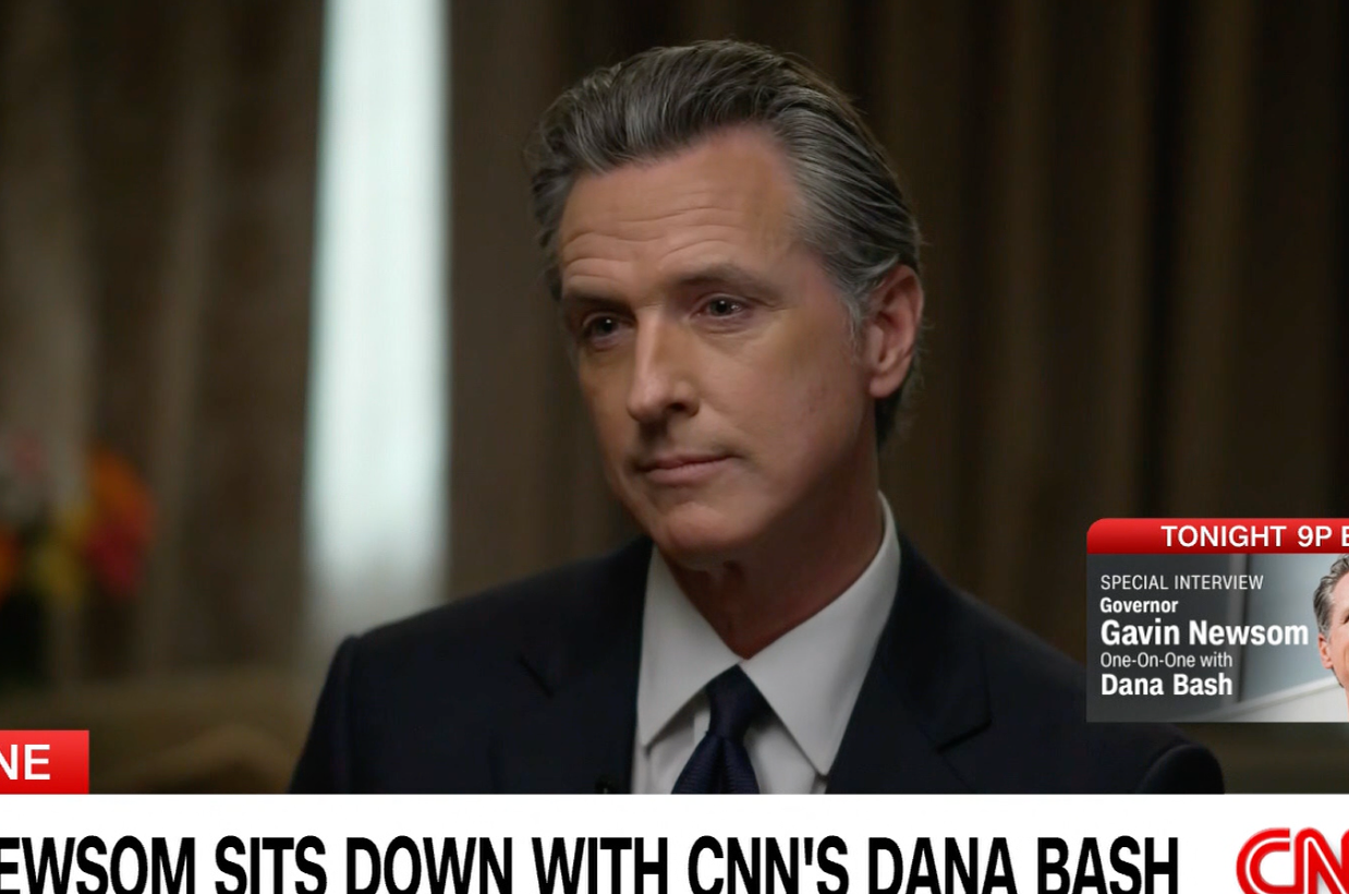 California Governor Gavin Newsom mocked Republicans for impeaching Joe Biden during a CNN interview