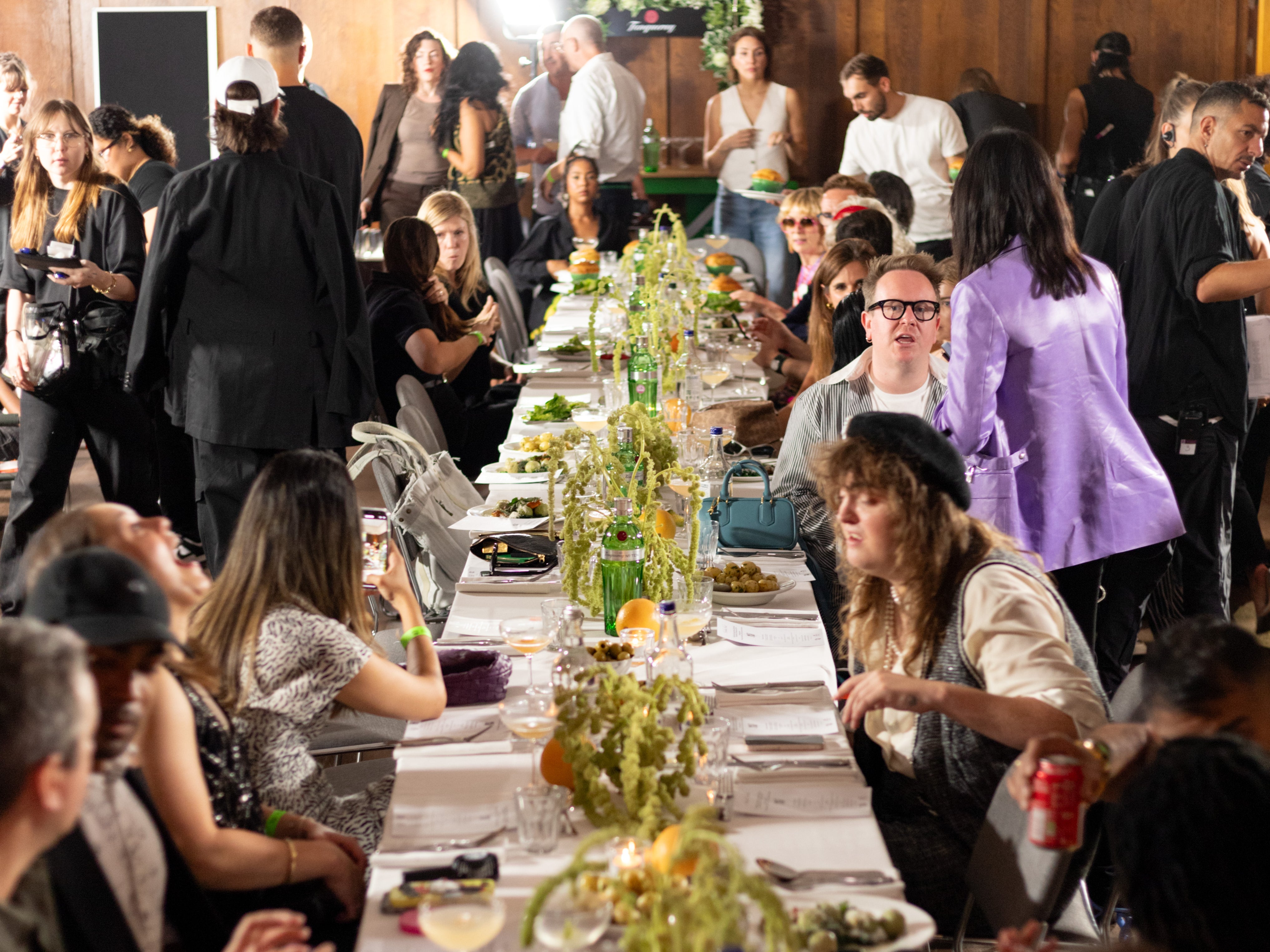 Matty Bovan hosted a private dinner party backstage supported by Tanqueray No. TEN for his spring/summer 2024 show