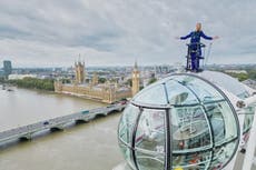 ITV reporter presents weather on London Eye after accepting Tom Cruise challenge