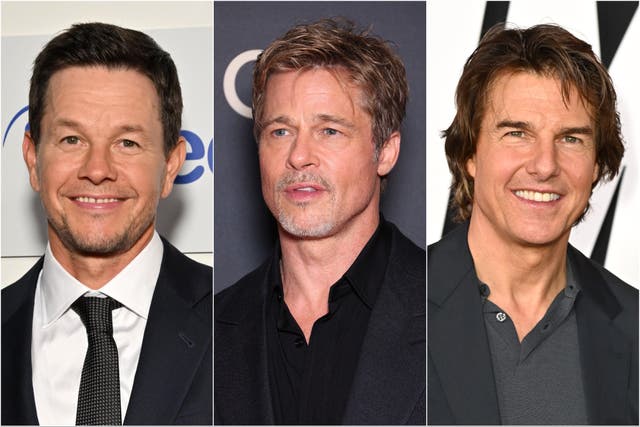 <p>Mark Wahlberg, Brad Pitt and Tom Cruise</p>