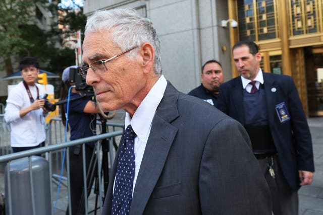 <p>Joseph Bankman, father of former FTX CEO Sam Bankman-Fried, leaves after a bail hearing for his son at Manhattan Federal Court on August 11, 2023 in New York City.</p>