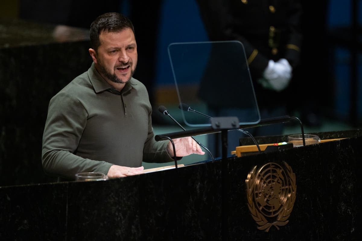 Voices: Republicans at war over Ukraine funding as Zelensky flies into town