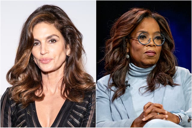 <p>Cindy Crawford and Oprah Winfrey </p>