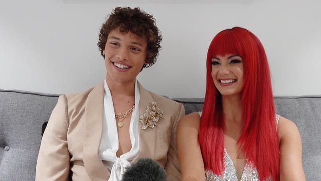 <p>Actor Bobby Brazier and dancer Dianne Buswell speak of their Strictly chemistry.</p>