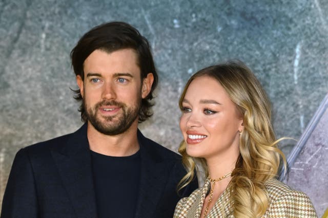 <p>Jack Whitehall and Roxy Horner </p>