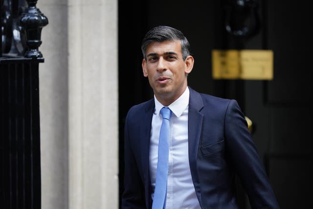 Prime Minister Rishi Sunak risks triggering a bitter Tory row with the move (Aaron Chown/PA)