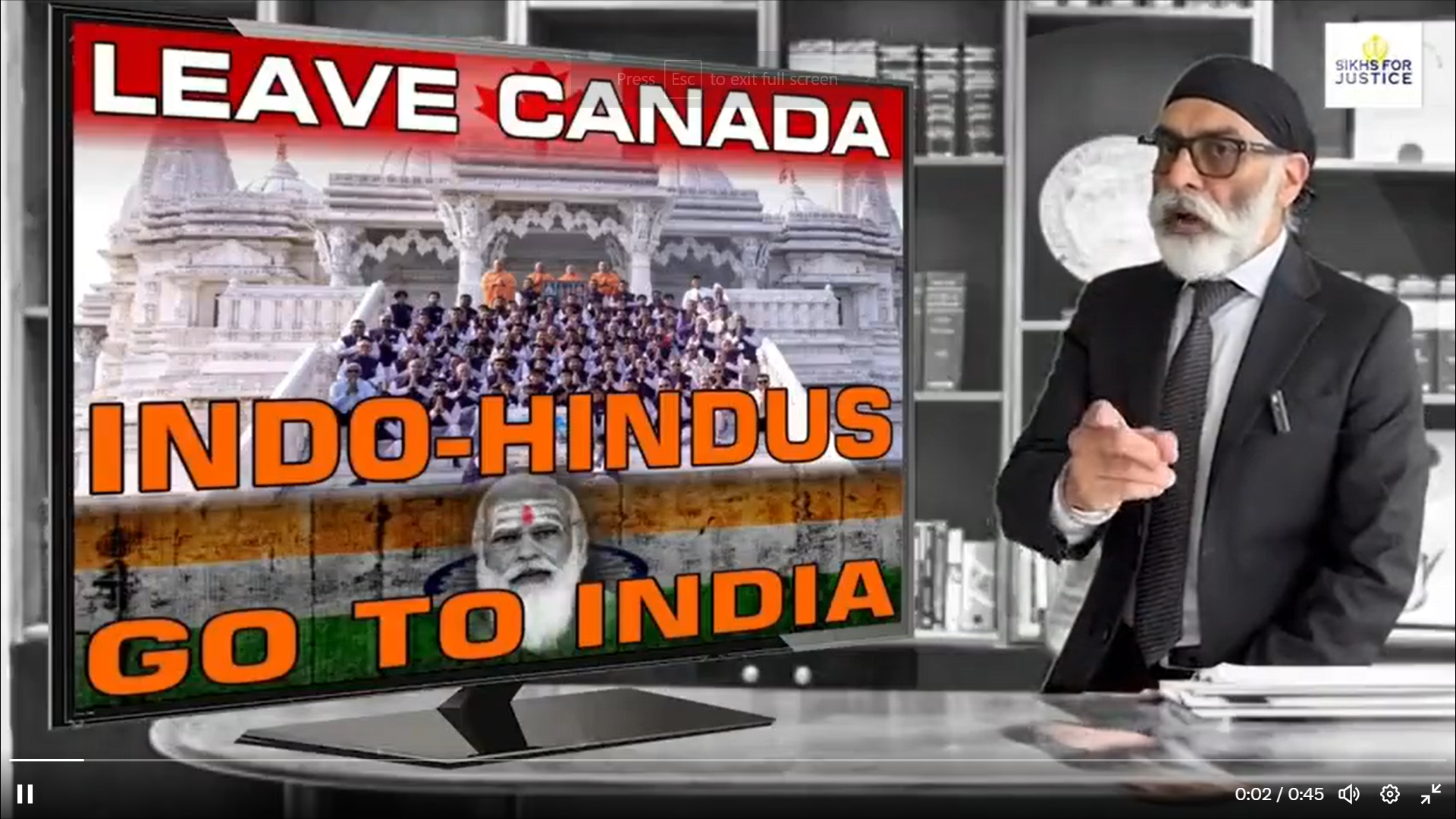 India issues travel advisory against trips to Canada amid