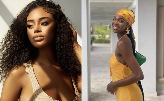 <p>The two LA models (Maleesa Mooney, left and Nichole Coats, right)  were found dead in their apartments last week, but police say their deaths are not related</p>