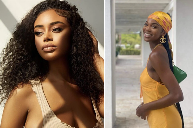 <p>The two LA models (Maleesa Mooney, left and Nichole Coats, right)  were found dead in their apartments last week, but police say their deaths are not related</p>