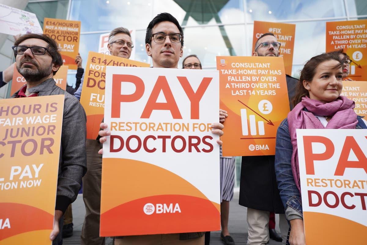 Striking junior doctors say working in NHS &lsquo;is like going down with the Titanic&rsquo;