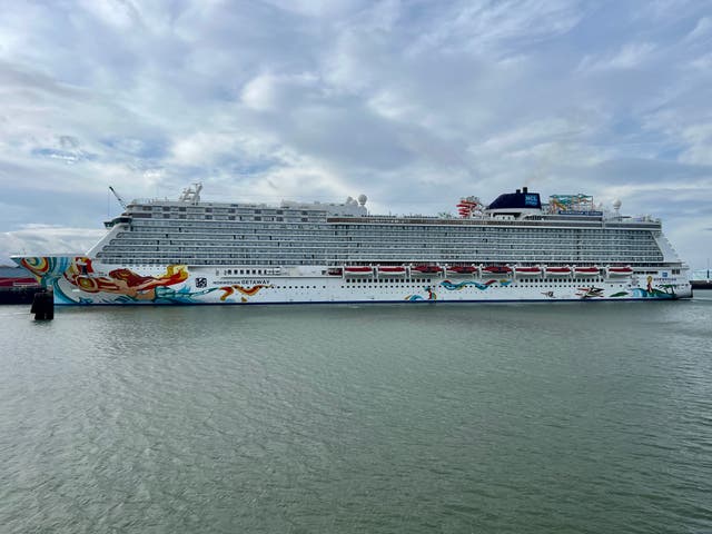 <p>Free at Sea? Norwegian Getaway cruise ship moored in Le Havre, currently a tax-free location</p>