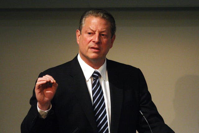 Former US vice president Al Gore has criticised Rishi Sunak’s environmental stance (Steve Parsons/PA)