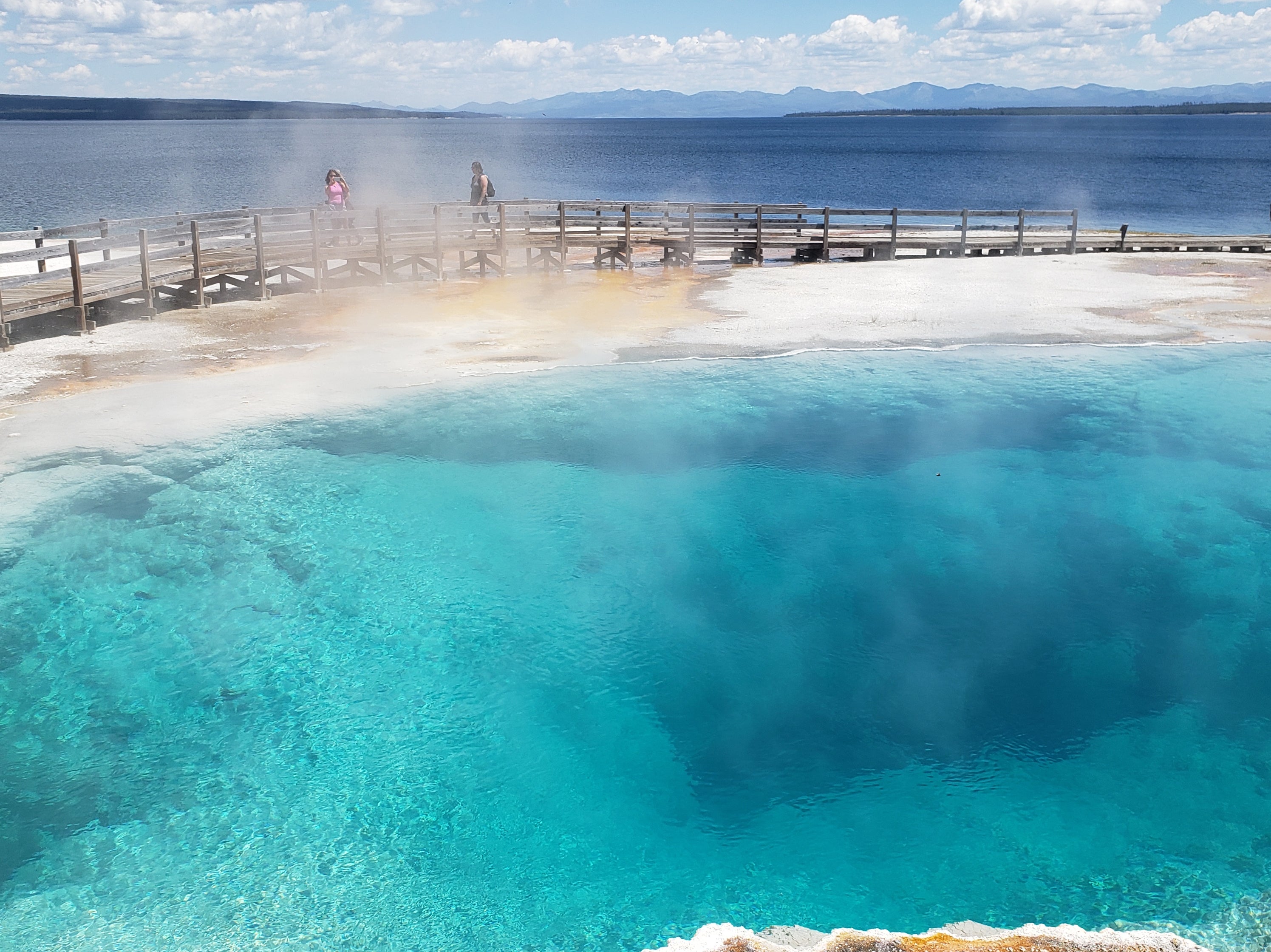 Part of the geothermal features at Yellowstone’s West Thumb Geyser Basin