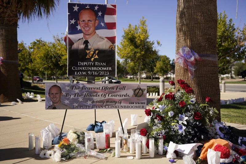 Ryan Clinkunbroomer was shot and killed while sitting in his patrol car in Palmdale, Los Angeles