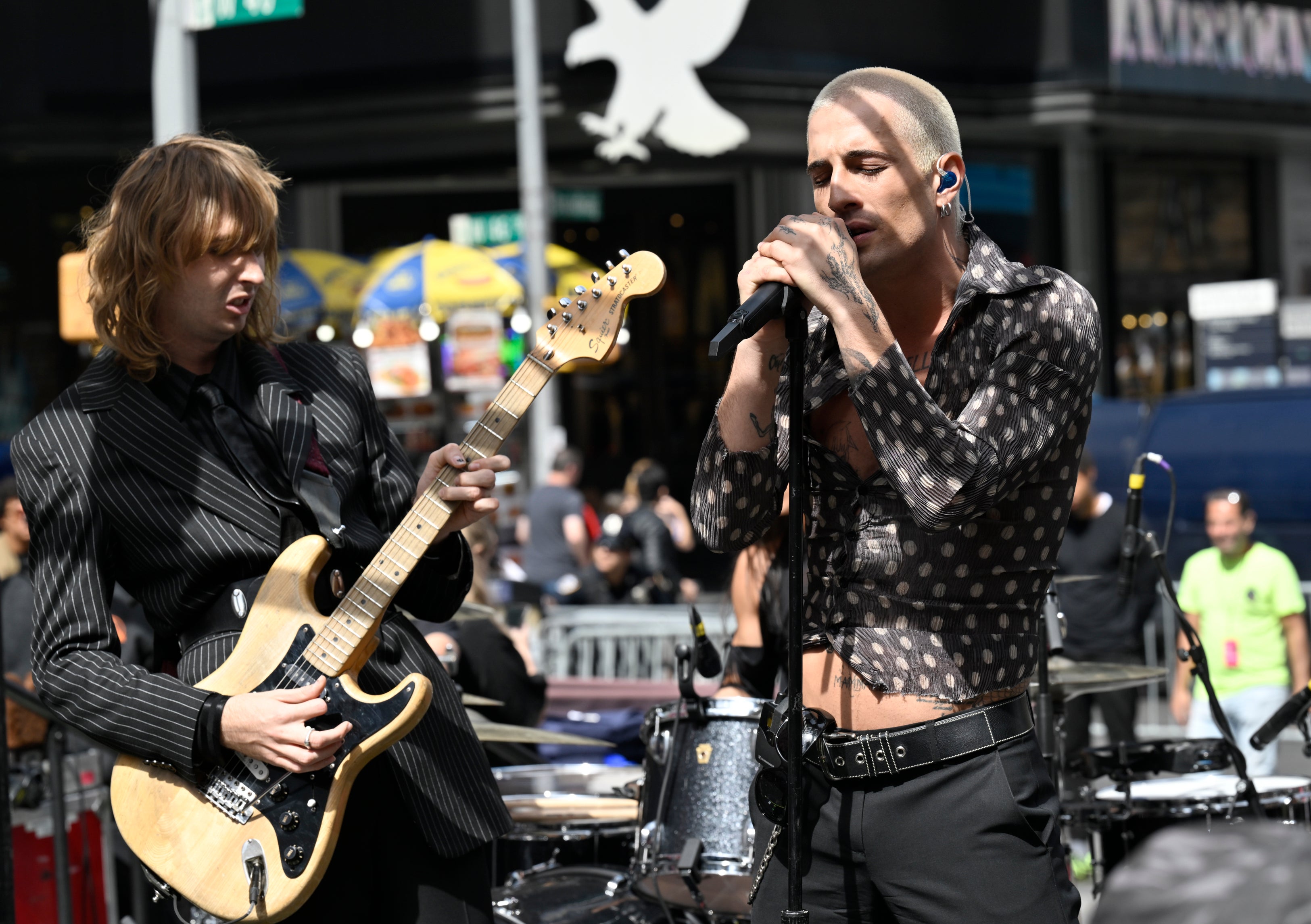 Maneskin Performs in Times Square