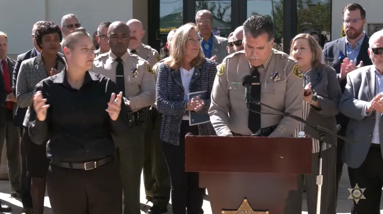 Los Angeles County Sheriff’s Department held a conference on Monday, where they also read out a statement from the victim’s family