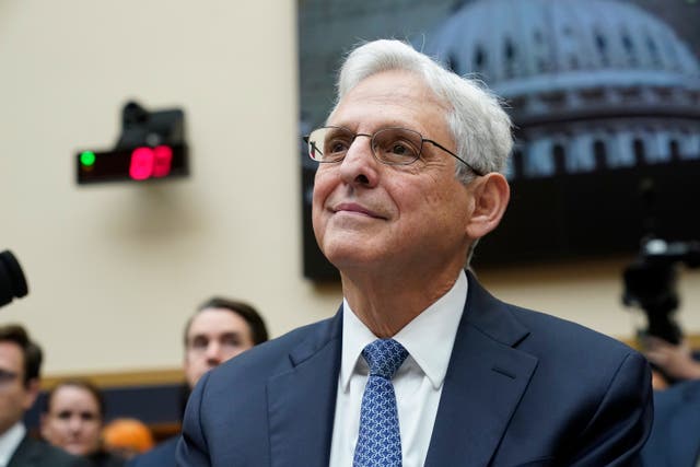 <p>Attorney General Merrick Garland appears before a House Judiciary Committee hearing on 20 September </p>