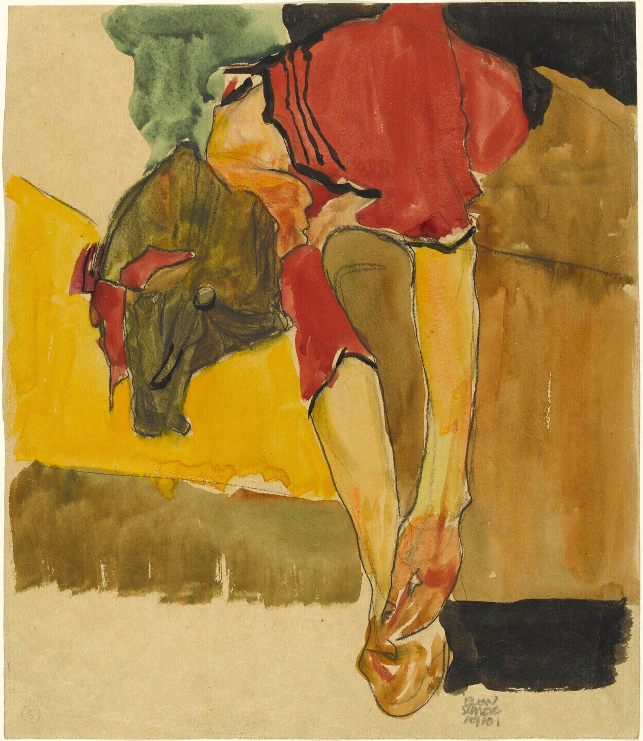 ‘Girl Putting on Shoe’ was previously held by MoMA