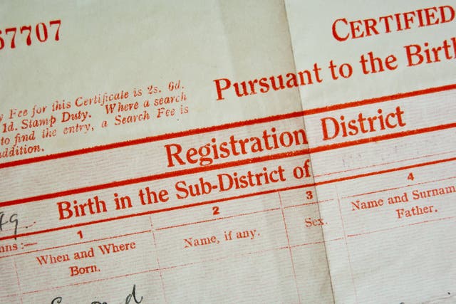 The proportion of the public who think a transgender person should be allowed to change the sex on their birth certificate has fallen from more than half to less than a third in recent years, according to a major survey (Alamy/PA)