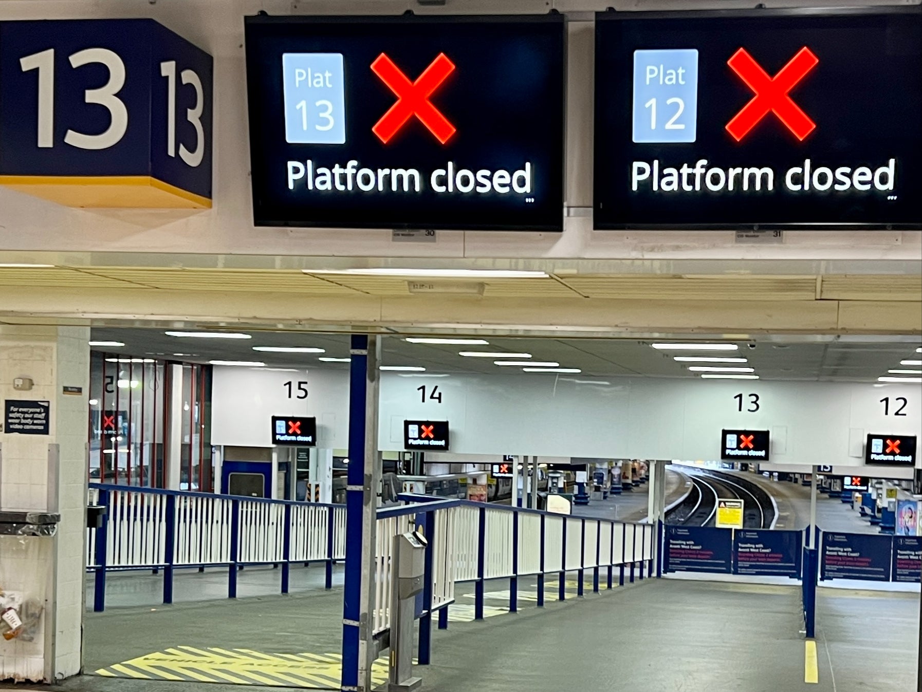 No-go zone: London Euston station on the day of an Aslef train drivers’ strike in September 2023
