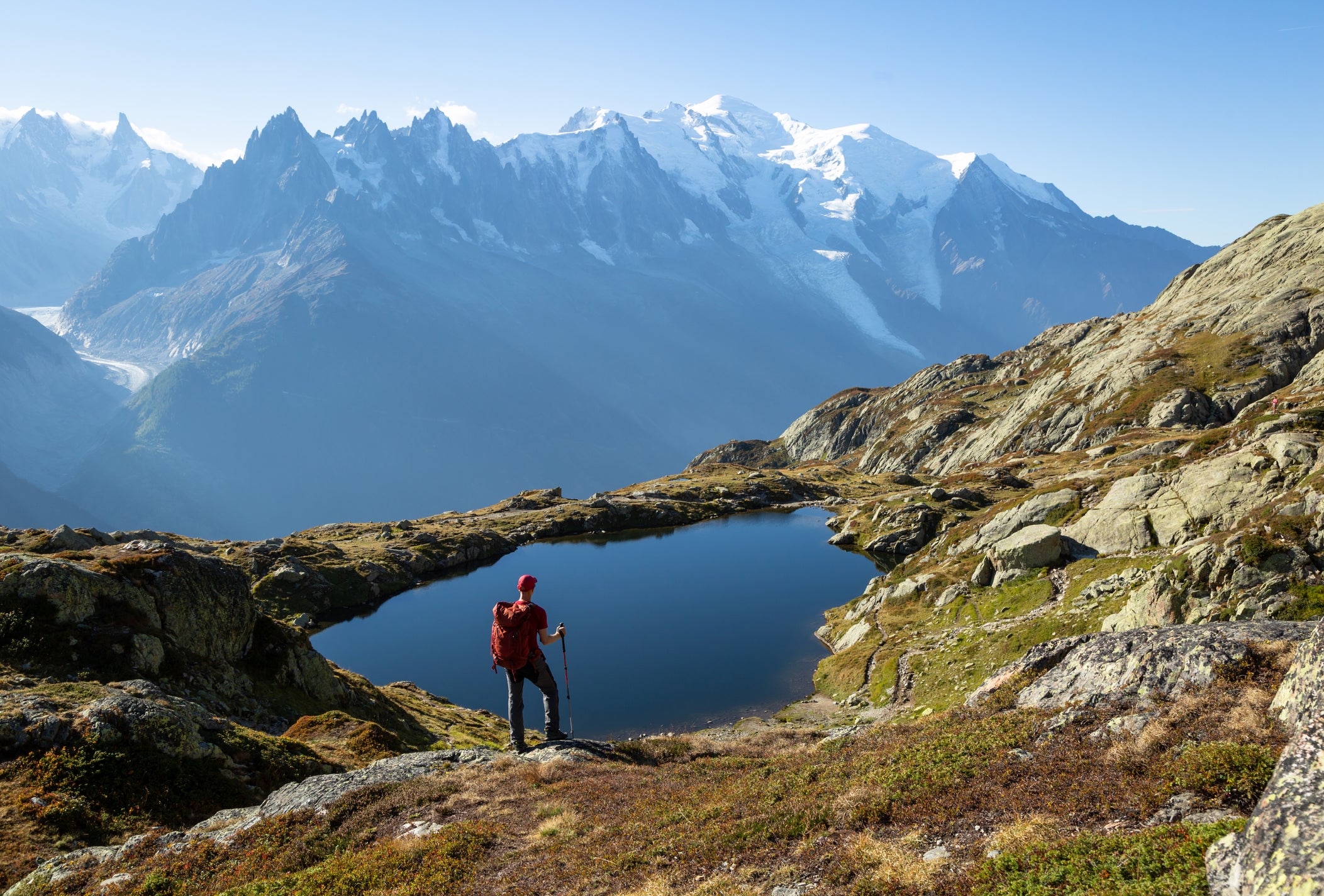 Alpine meadows, glacial lakes and steep valleys weave the foothills of Mont Blanc