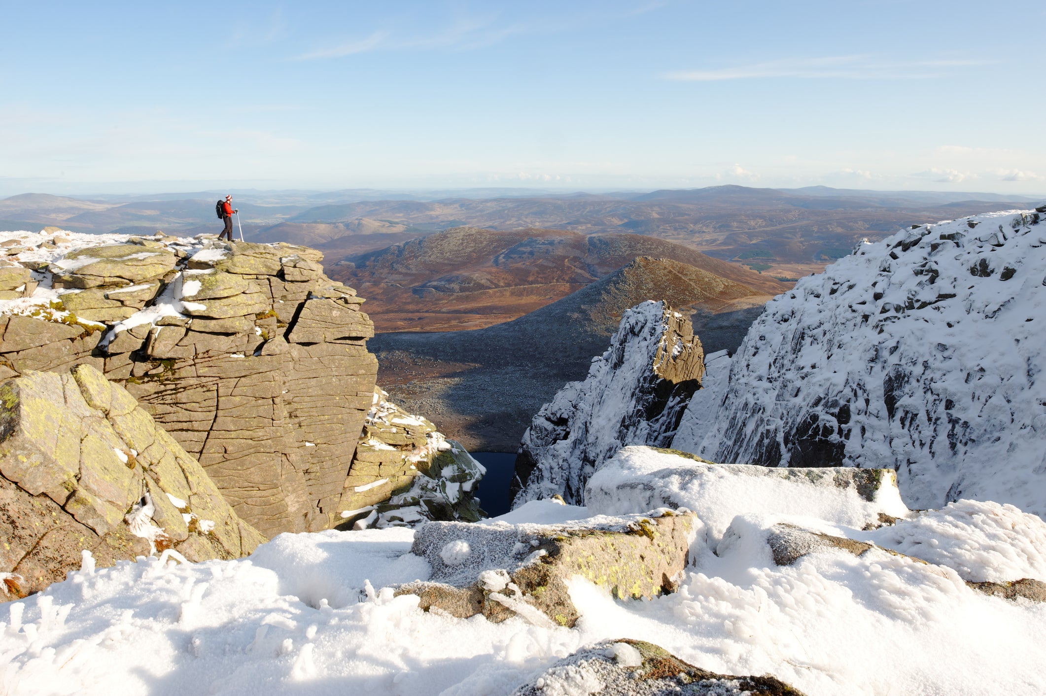 Wrap up warm to hike snow-capped Scotland’s Cairngorms mountain range
