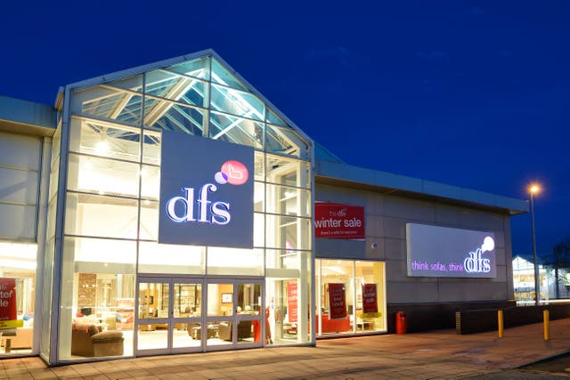 Furniture retailer DFS saw its profits cut by almost half over the past year in the face of ‘very weak’ demand (Alamy/PA)