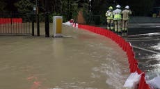 London floods: Roads turn into rivers after ‘monsoon’ rain with more coming from Hurricane Nigel